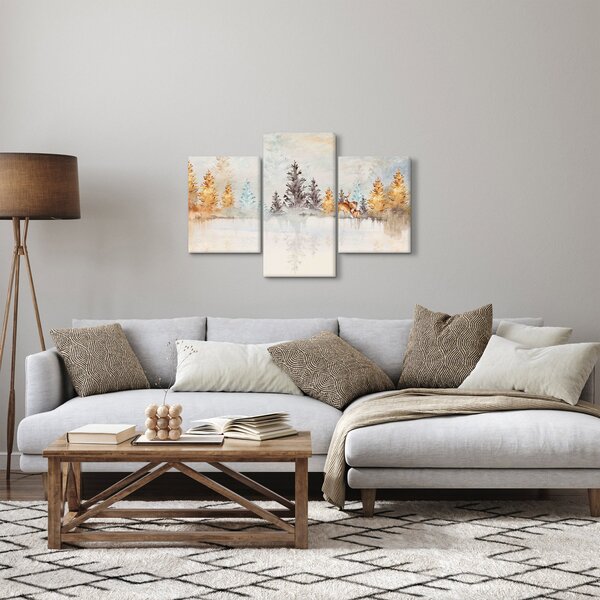 Kép - Akvarell erdő (90x60 cm)
