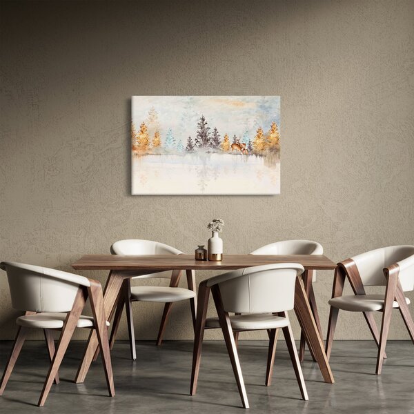 Kép - Akvarell erdő (90x60 cm)