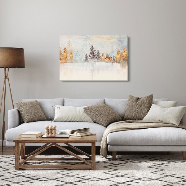 Kép - Akvarell erdő (90x60 cm)