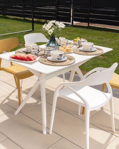 Modesto asztal 120x80x73cm fehér