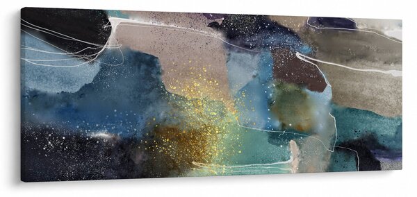 Kép - Akvarell absztrakció (120x50 cm)