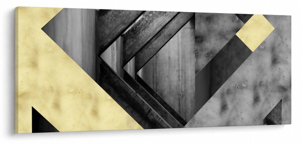 Kép - Texturált formák (120x50 cm)