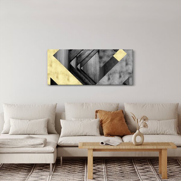 Kép - Texturált formák (120x50 cm)