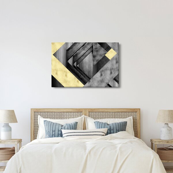 Kép - Texturált formák (90x60 cm)