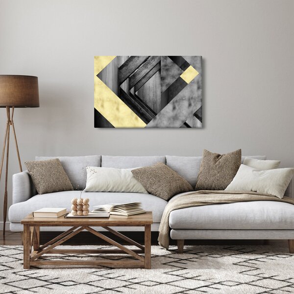 Kép - Texturált formák (90x60 cm)