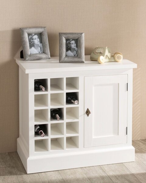 Brighton boros szekrény 85cm fehér