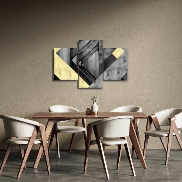 Kép - Texturált formák (90x60 cm)