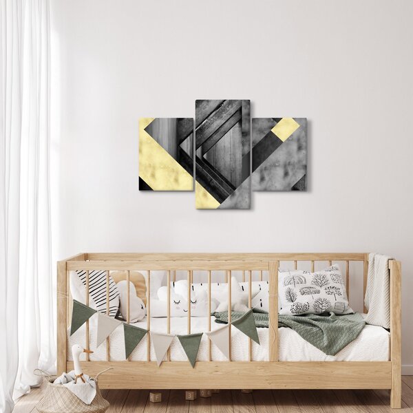 Kép - Texturált formák (90x60 cm)