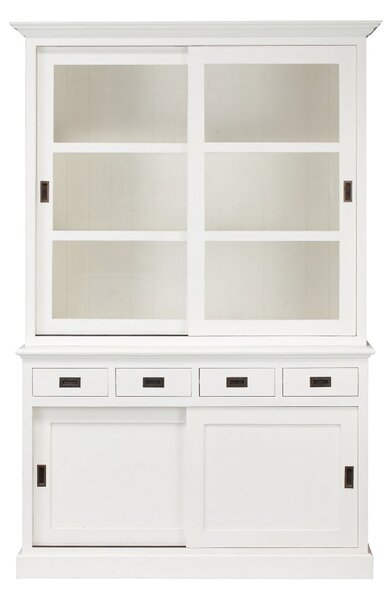 Milton vitrines szekrény 4 fiókkal 144x53x226cm