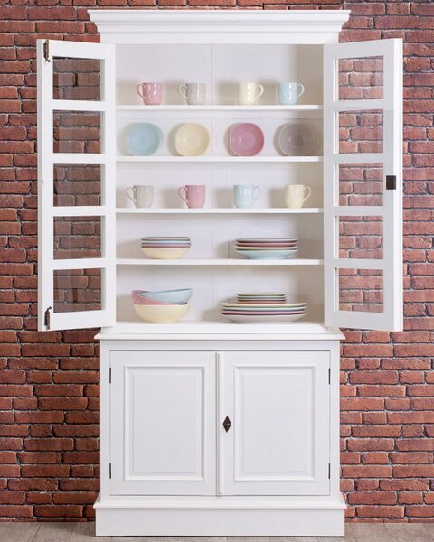 Milton vitrines szekrény 4 polccal 100x40x220cm