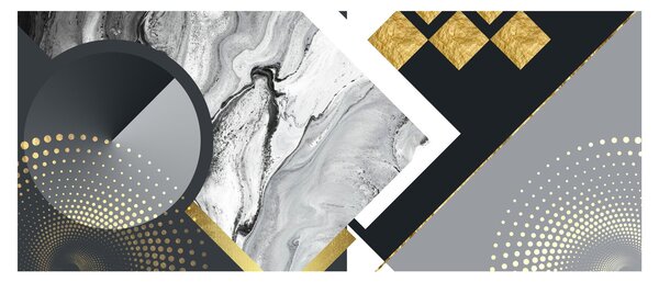 Kép - Texturális kollázs (120x50 cm)