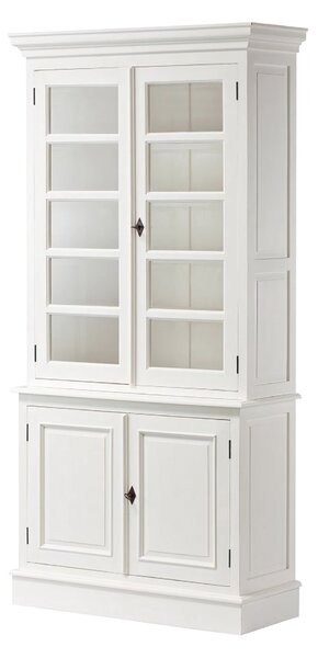 Milton vitrines szekrény 4 polccal 100x40x220cm
