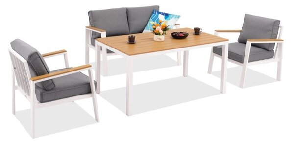 Zakintos Apetito 4 alumínium szett fehér Garden Point