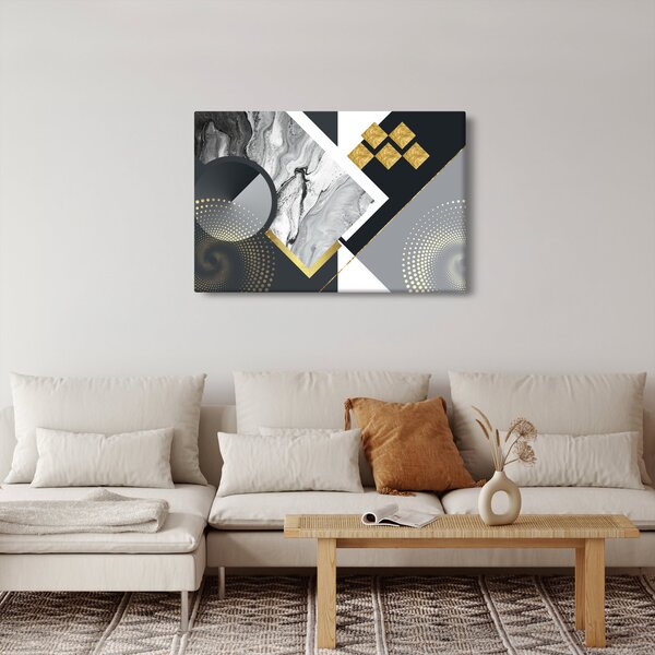 Kép - Texturális kollázs (90x60 cm)