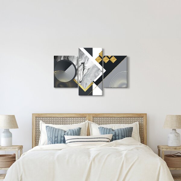 Kép - Texturális kollázs (90x60 cm)