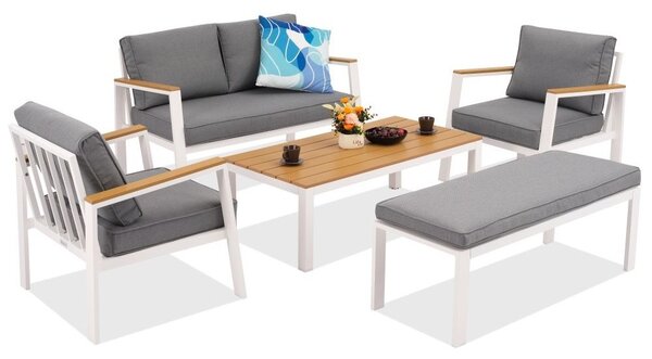 Zakintos Coffee 4 alumínium szett paddal fehér Garden Point