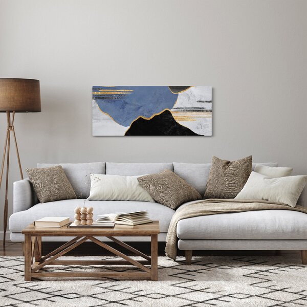 Kép - Texturált formák (120x50 cm)