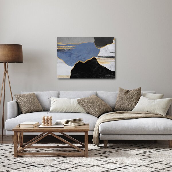 Kép - Texturált formák (70x50 cm)
