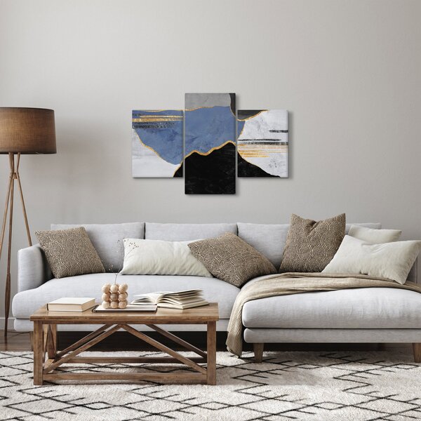 Kép - Texturált formák (90x60 cm)