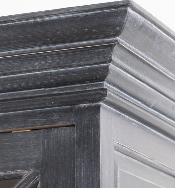 Rimir kredenc 160x50x220 old black & natural