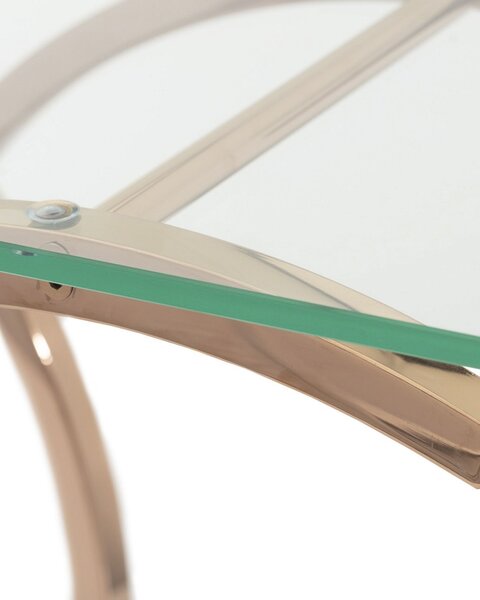 Chica rose gold konzolasztal 128x40x79cm