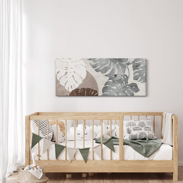 Kép - Design levelekkel (120x50 cm)