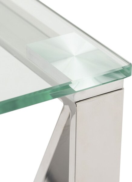 Senso ezüst konzolasztal 120x40x80cm