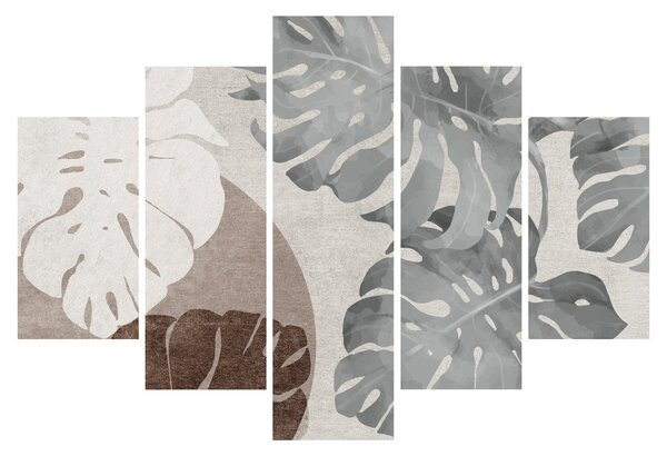 Kép - Design levelekkel (150x105 cm)