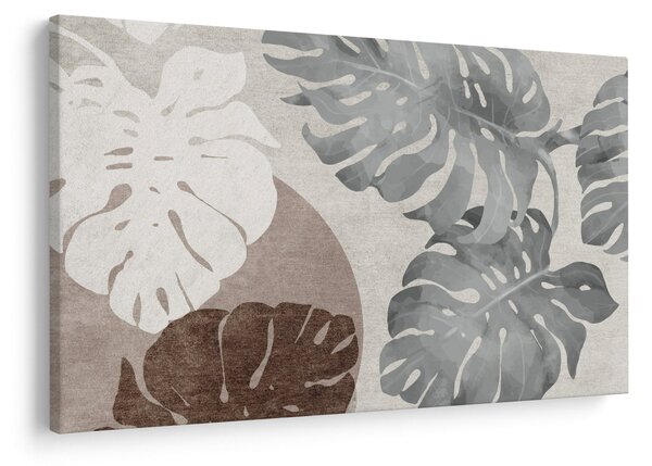 Kép - Design levelekkel (90x60 cm)