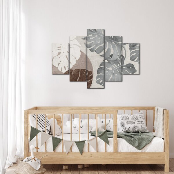 Kép - Design levelekkel (150x105 cm)