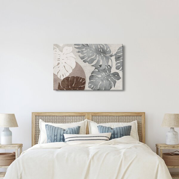 Kép - Design levelekkel (90x60 cm)