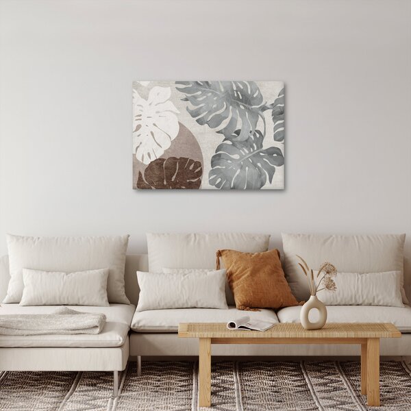 Kép - Design levelekkel (70x50 cm)
