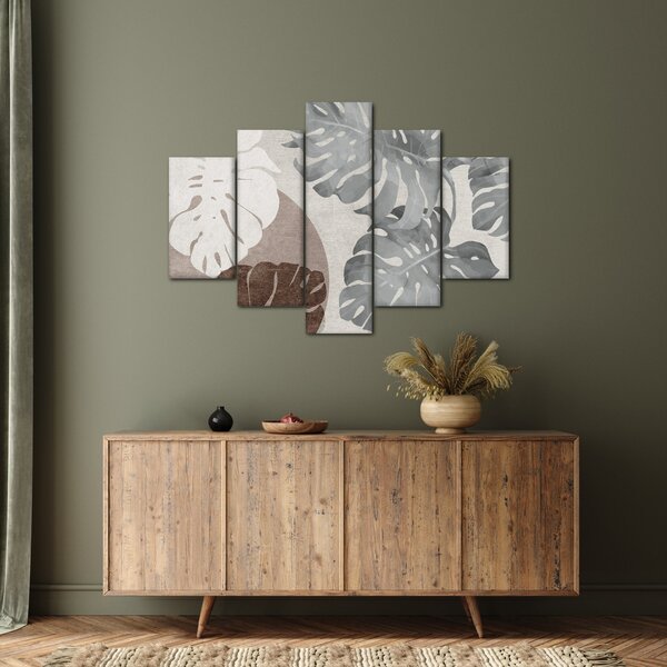 Kép - Design levelekkel (150x105 cm)