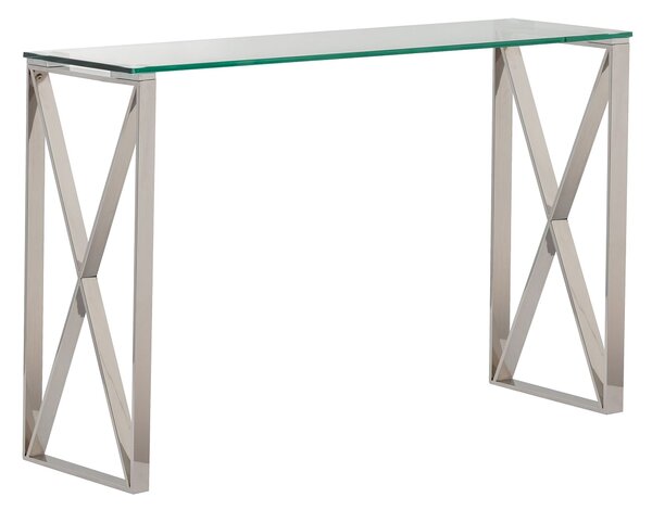 Senso ezüst konzolasztal 120x40x80cm
