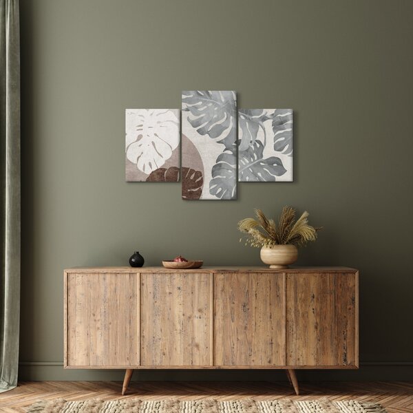 Kép - Design levelekkel (90x60 cm)