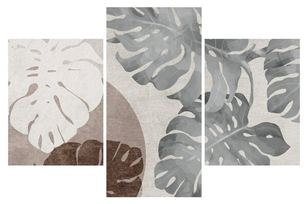 Kép - Design levelekkel (90x60 cm)