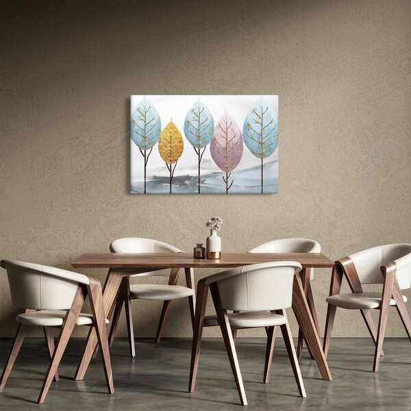 Kép - Dizájnos fák (90x60 cm)