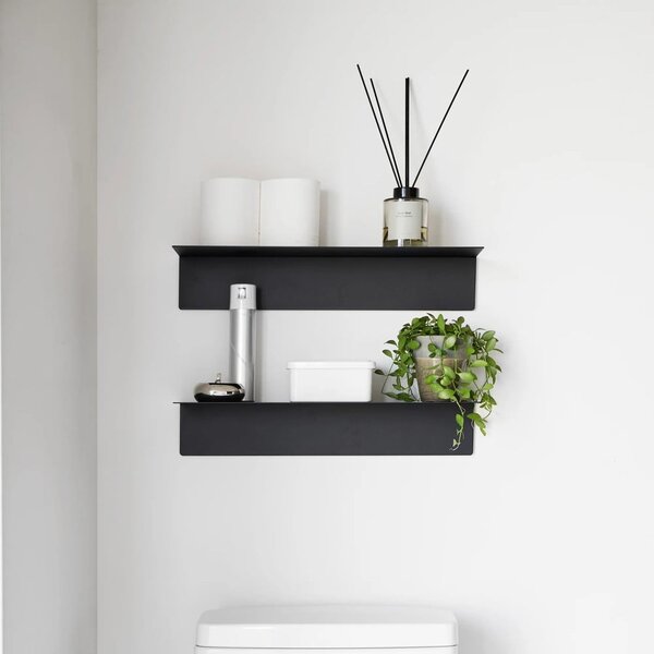 Fekete fém fali polc 50 cm – YAMAZAKI