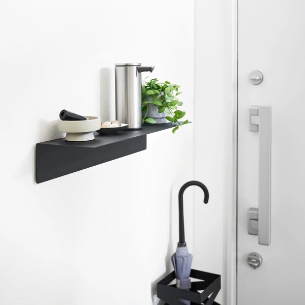 Fekete fém fali polc 50 cm – YAMAZAKI