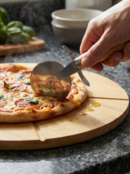 Sinsay - Pizza vágódeszka késsel - bézs