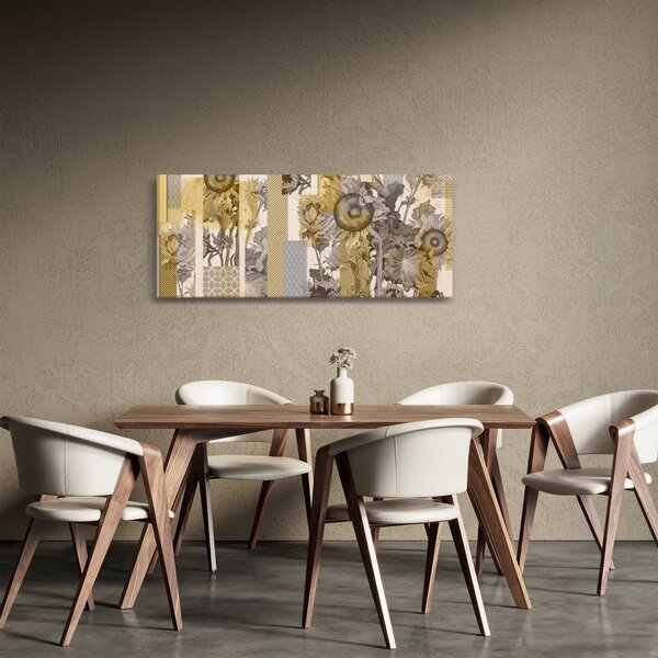 Kép - Kollázs napraforgóval (120x50 cm)