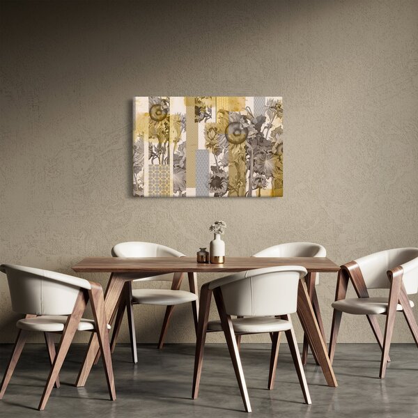 Kép - Kollázs napraforgóval (90x60 cm)