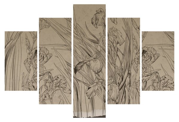 Kép - A növények körvonalai (150x105 cm)
