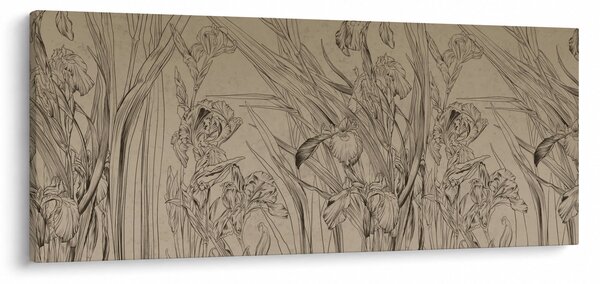 Kép - A növények körvonalai (120x50 cm)