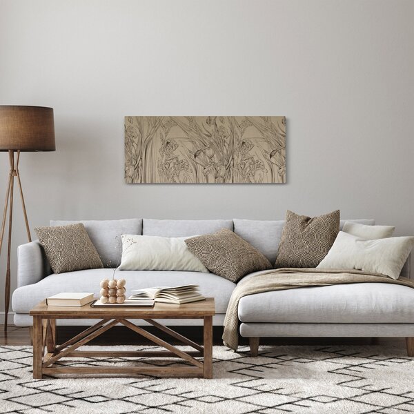 Kép - A növények körvonalai (120x50 cm)