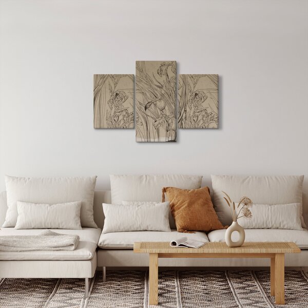 Kép - A növények körvonalai (90x60 cm)