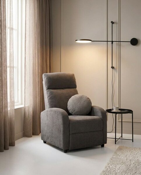 King Home Relax Premium Kihúzható Fotel Sötétszürke