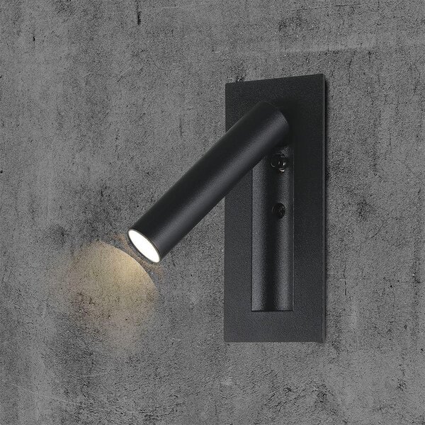 V-TAC CREE SMD falba süllyeszthető 2W LED olvasólámpa, meleg fehér, fekete ház - SKU 239996