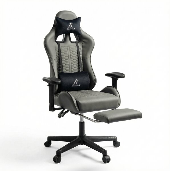 JAKS Gamer szék szürke ökobőr EvoChair