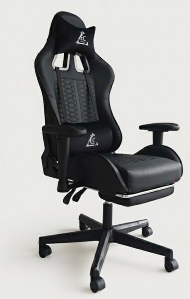 JAKS Gamer szék fekete ökobőr EvoChair